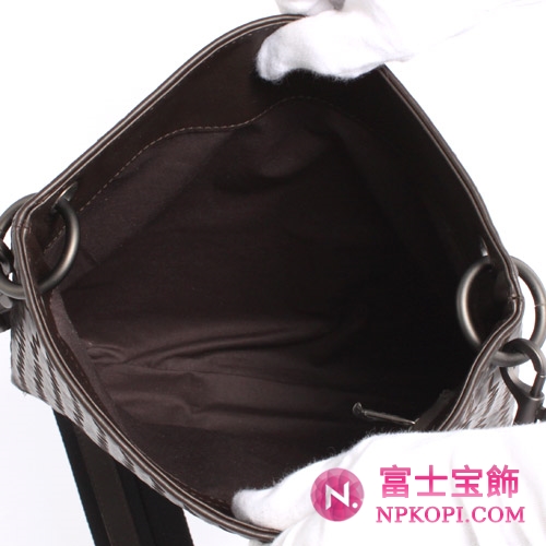 Bottega Veneta/ボッテガ・ヴェネタ  カーフレザー ショルダーバッグ ダークブラウン＆ブラック172736V465C2078 